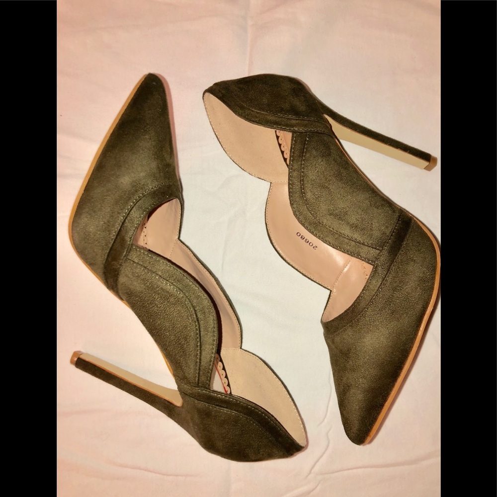 Dark green heels